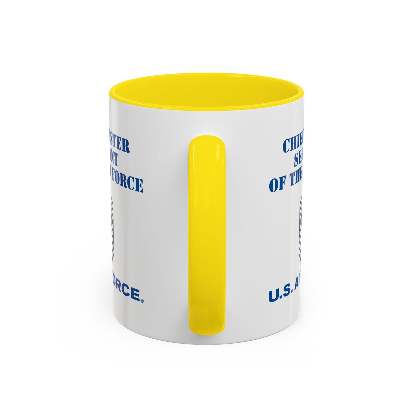 Accent Coffee Mug (11oz & 15oz) - USAF - Chief Master Sergeant of the Air Force (E9d) - US Air Force w Text X 300