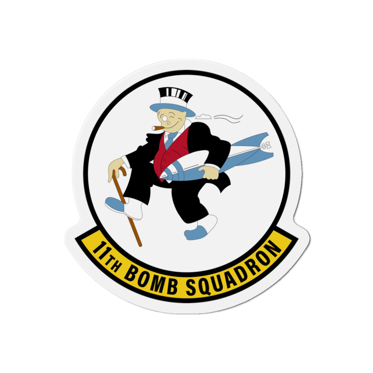 Die-Cut Magnet - USAF - 11th Bomb Squadron wo txt