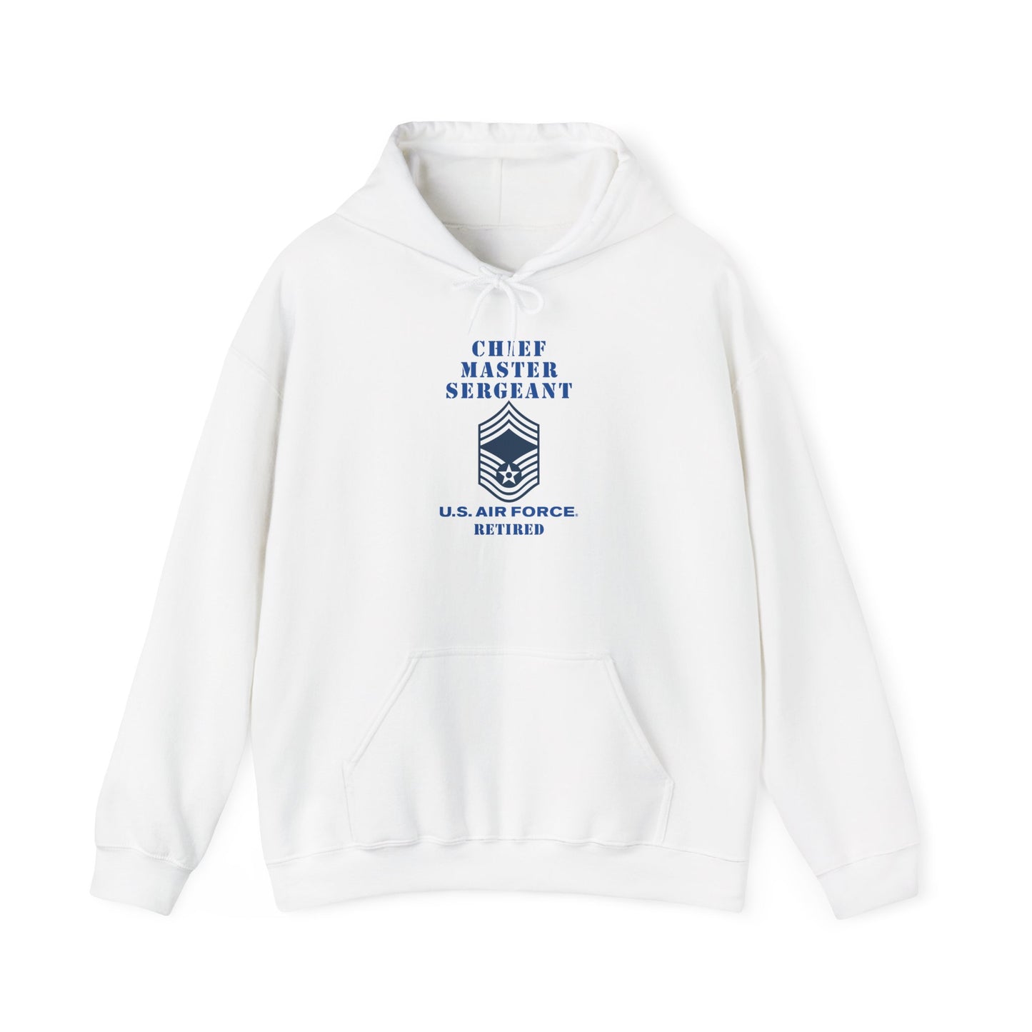 Unisex Heavy Blend Hooded Sweatshirt - USAF - Chief Master Sergeant (E9a) - 2020 - Retired