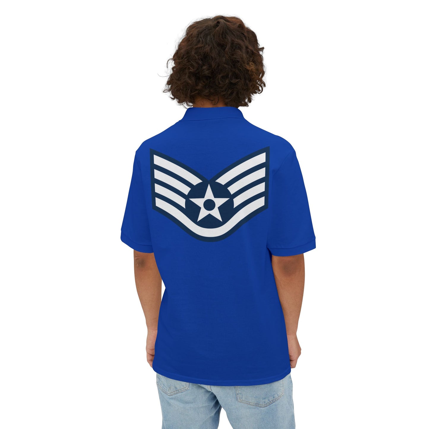 Men's Piqué Polo - USAF - Staff Sergeant (E5) - 2020