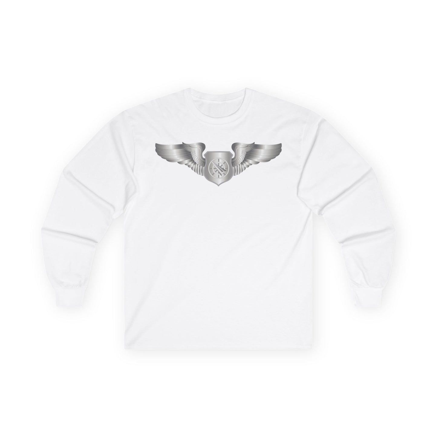 Unisex Ultra Cotton Long Sleeve Tee - USAF - Air Battle Manager - Basic Wings wo Txt
