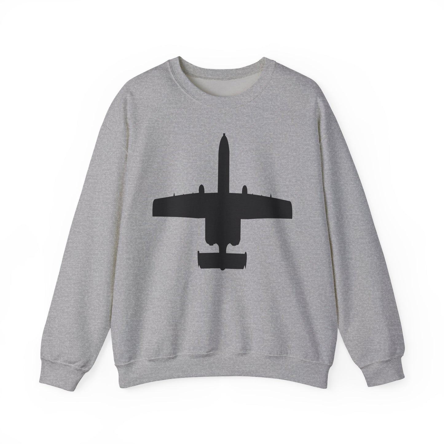 Crewneck Sweatshirt - Aircraft - USAF - A-10 Thunderbolt II - Top - Silhouette X 300