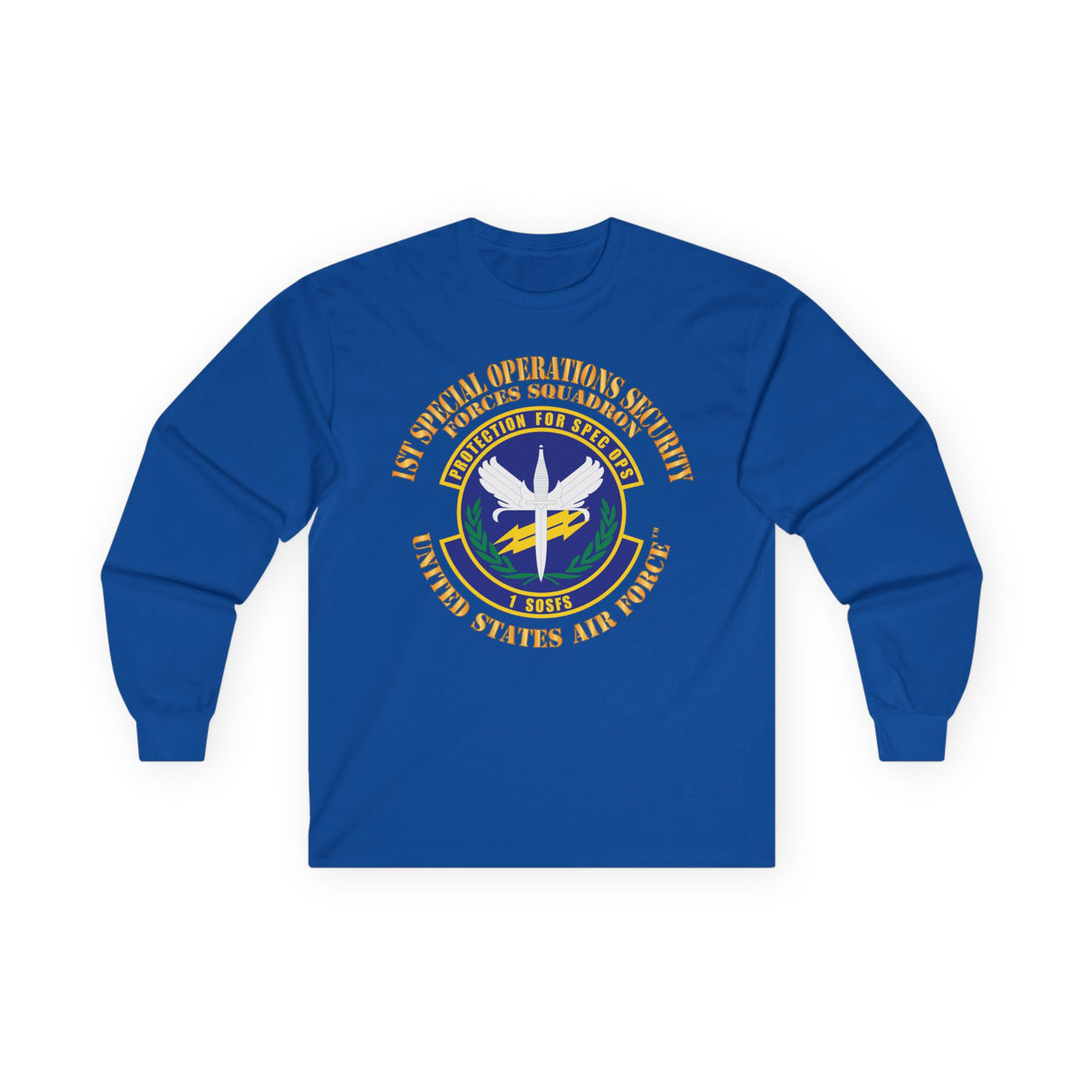 Unisex Ultra Cotton Long Sleeve Tee - USAF - 1st Special Operations Security Forces Squadron X 300