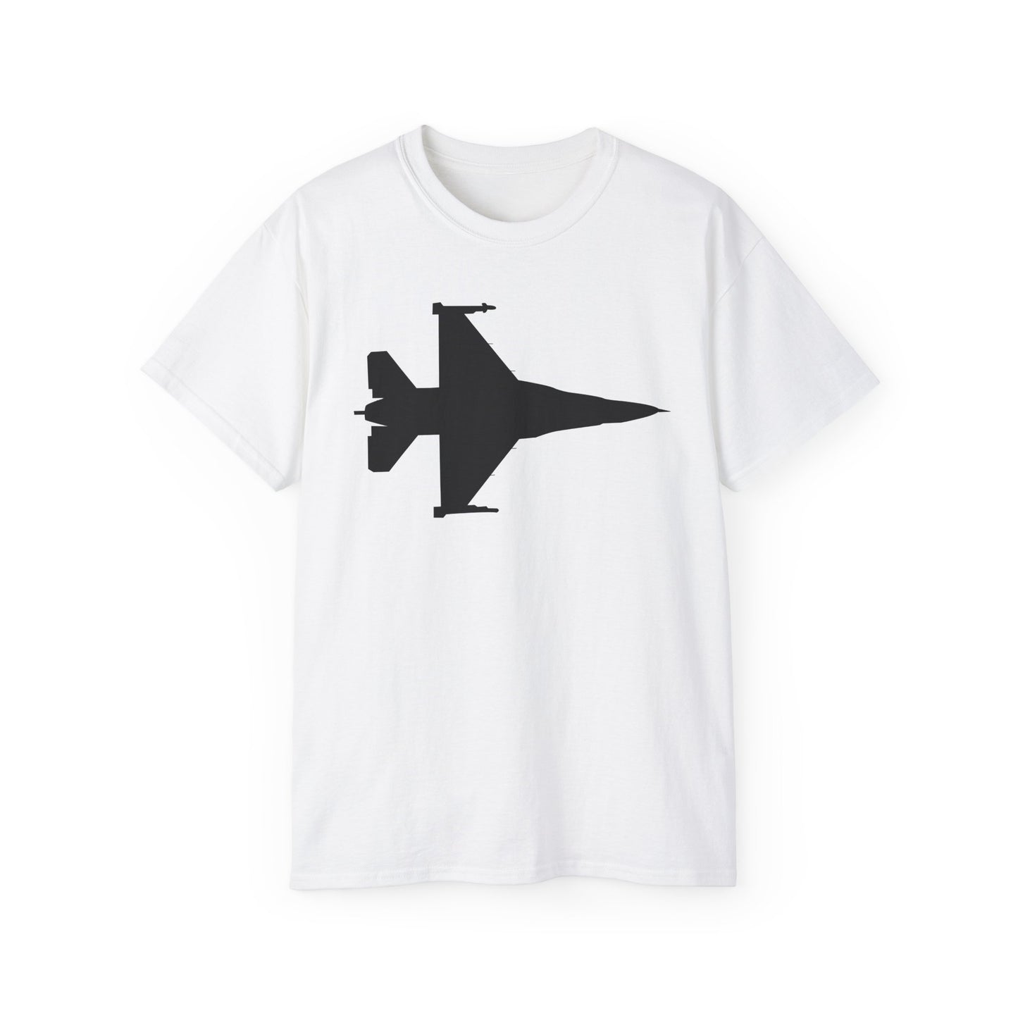Unisex Ultra Cotton Tee - Aircraft - F-16 -Top - Silhouette - wo Txt X 300