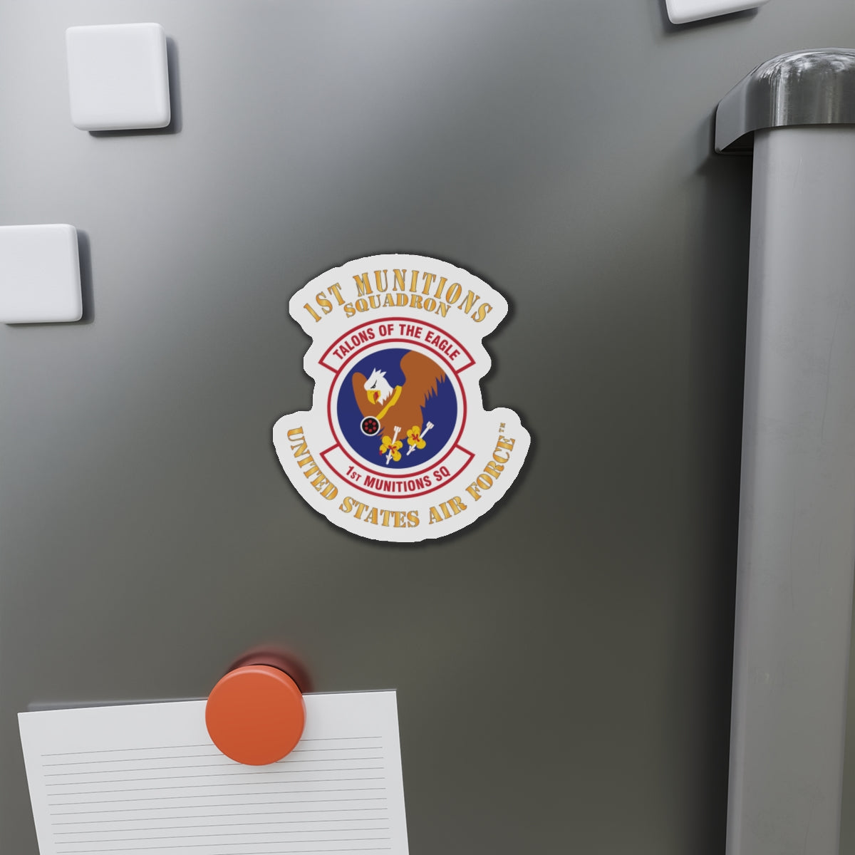 Die-Cut Magnet - USAF - 1st Munitions Squadron (ACC)