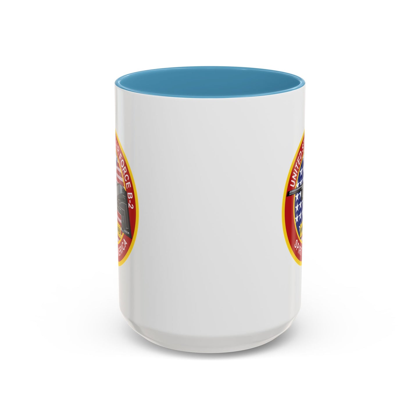 Accent Coffee Mug (11oz & 15oz) - USAF - B2 - Spirit - Stealth Bomber wo Txt