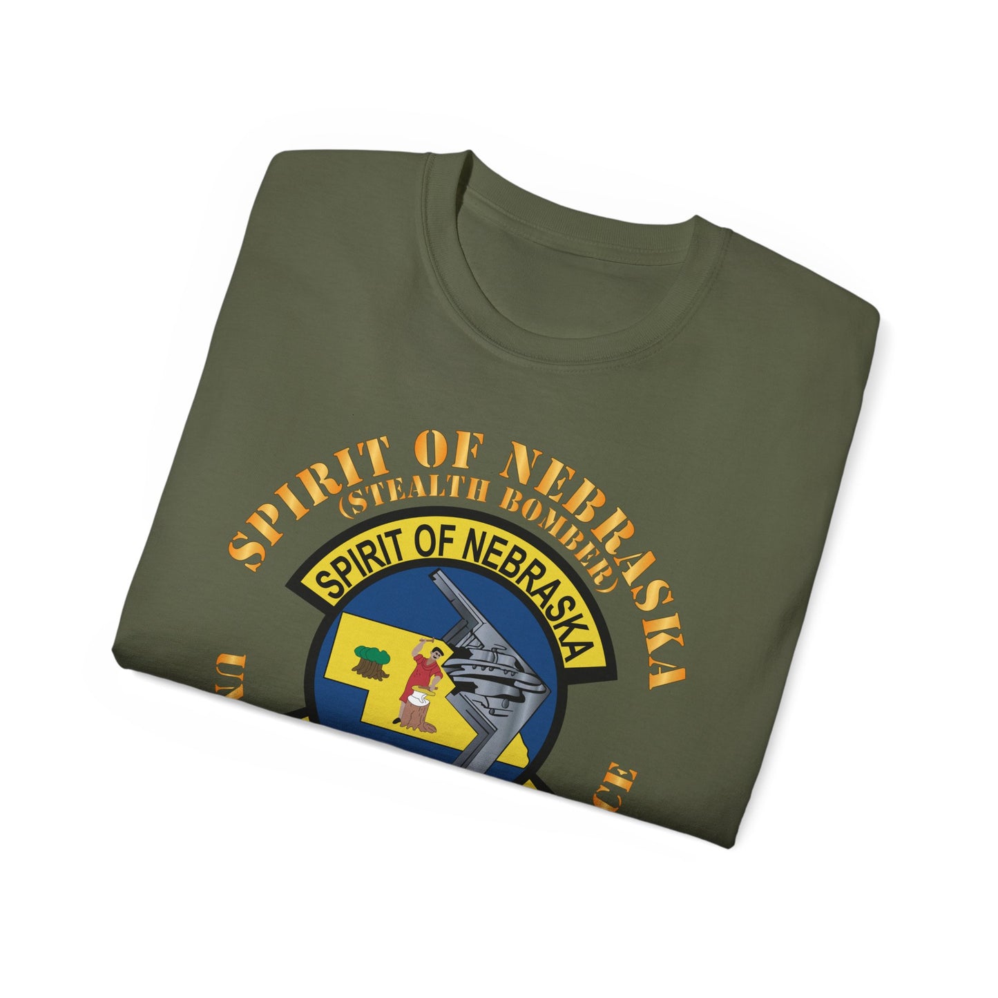 Unisex Ultra Cotton Tee - USAF - B2 - Spirit of Nebraska - Stealth Bomber X 300