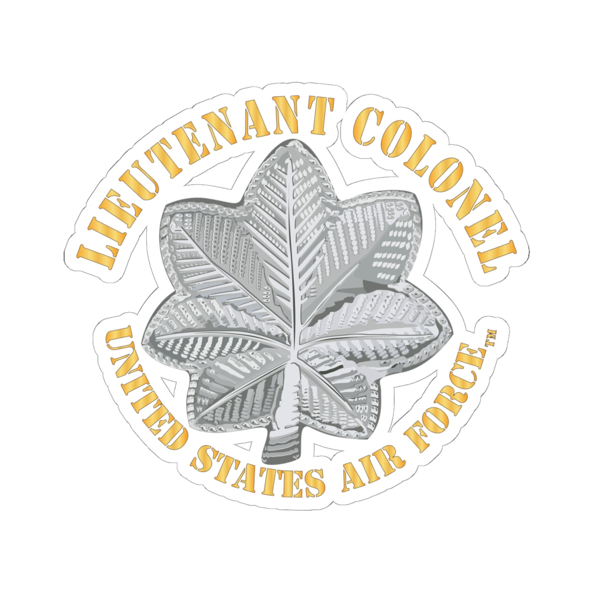 Kiss-Cut Stickers - USAF - Lieutenant Colonel - LTC - TM X 300
