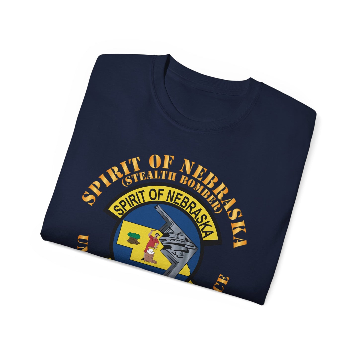 Unisex Ultra Cotton Tee - USAF - B2 - Spirit of Nebraska - Stealth Bomber X 300