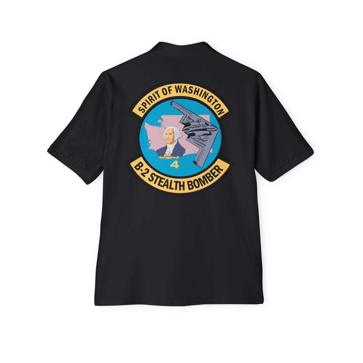 Men's Piqué Polo - USAF - B2 - Spirit of Washington - Stealth Bomber wo txt X 300