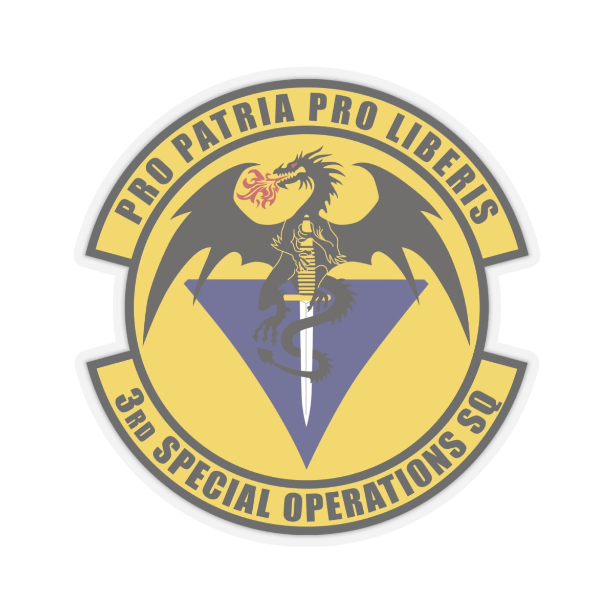 Kiss-Cut Stickers - USAF - 3rd Special Operations Squadron wo txt