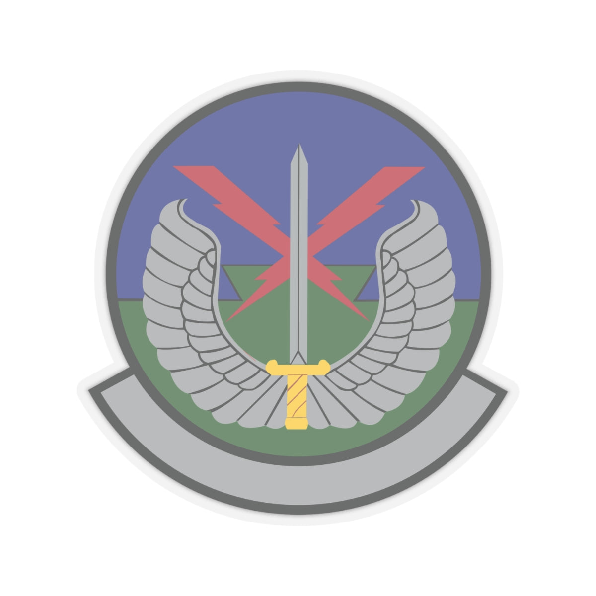 Kiss-Cut Stickers - USAF - 5th Air Support Operations Sq wo txt X 300