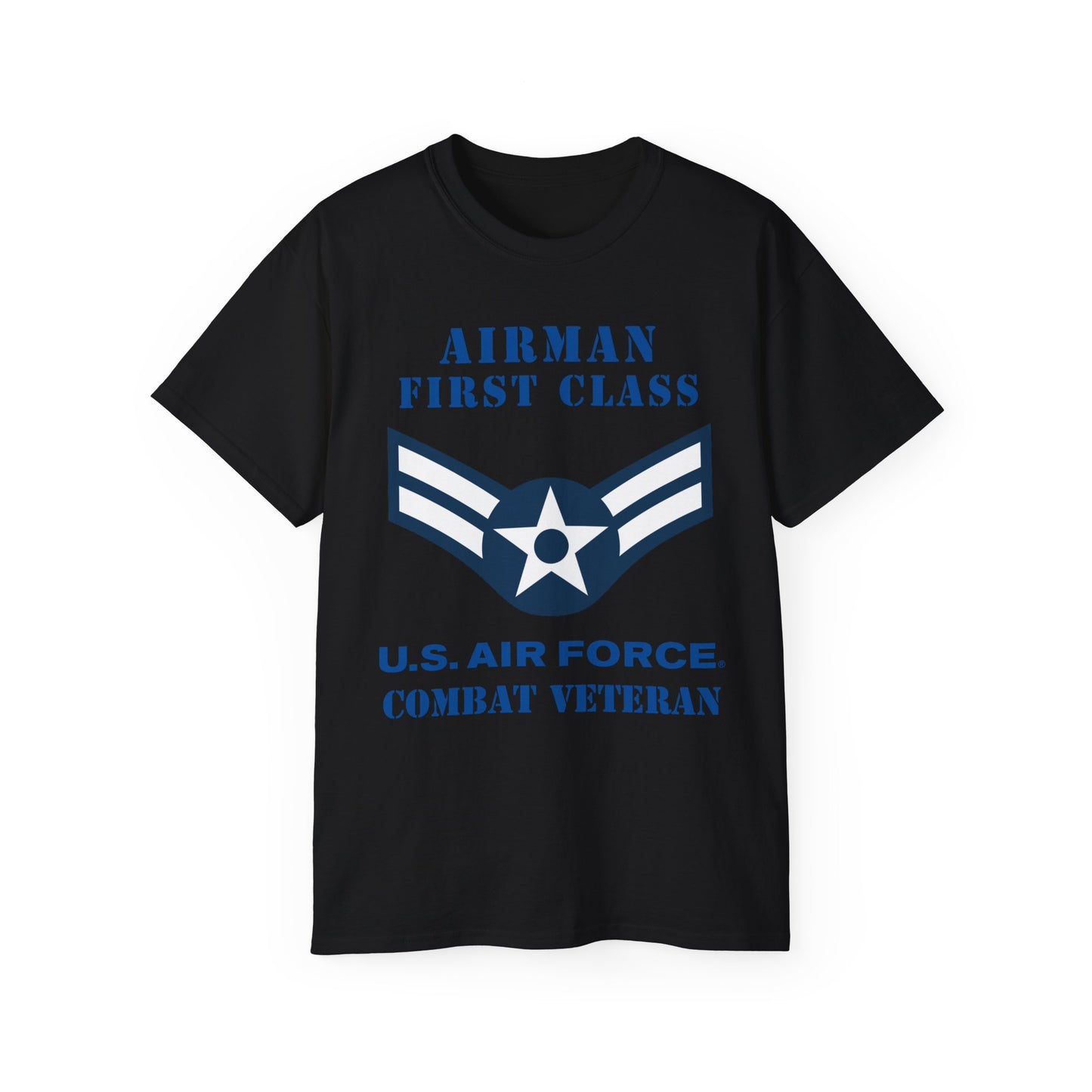 Unisex Ultra Cotton Tee - USAF - Airman - First Class (E3) - 2020 - Combat Veteran