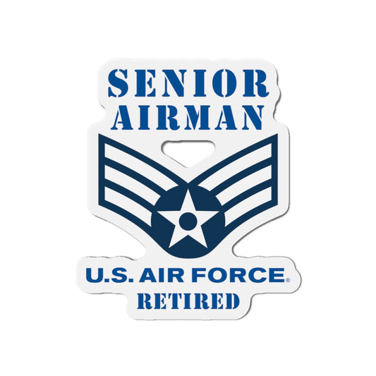 Die-Cut Magnet - USAF - Senior Airman (E4) - 2020 - Retired