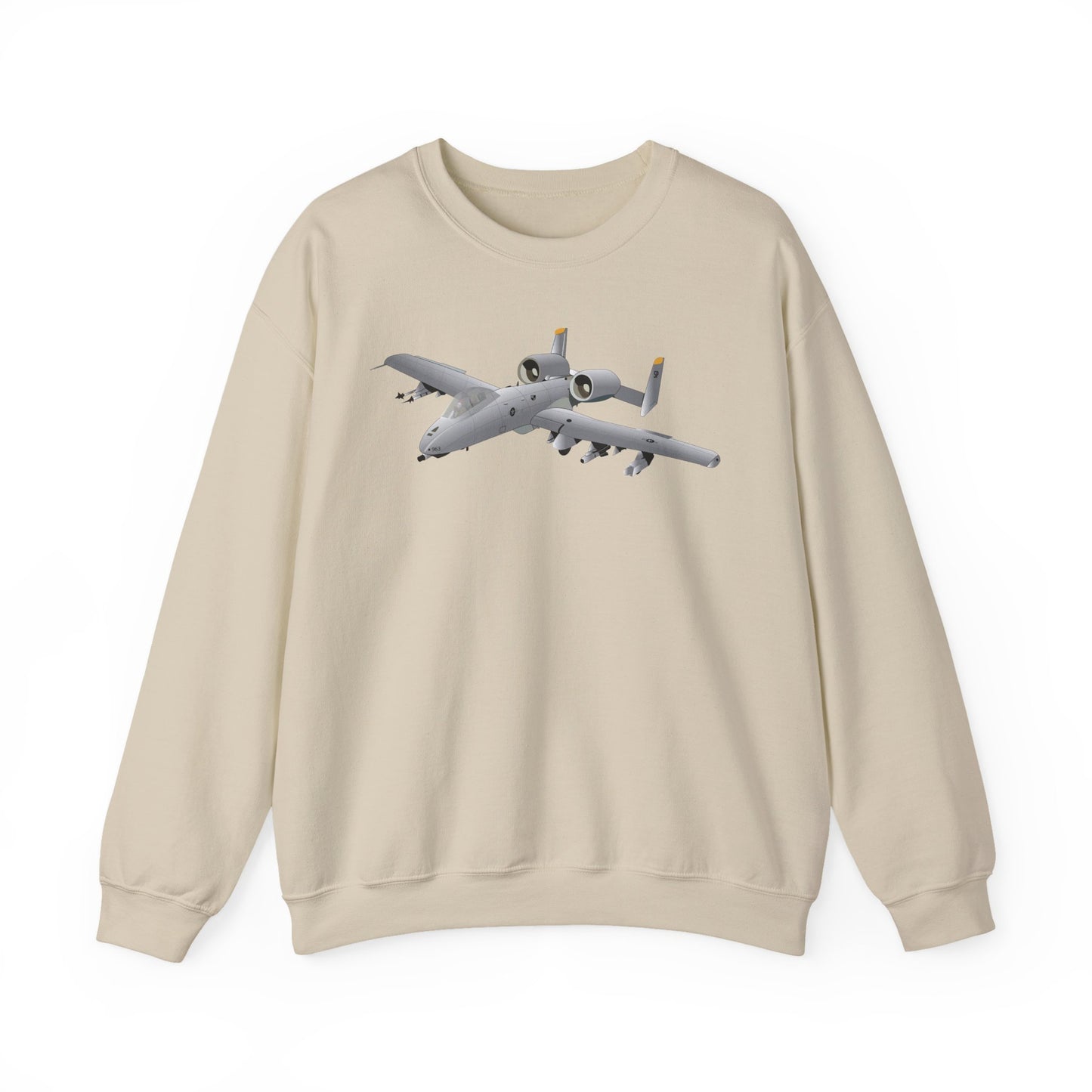 Crewneck Sweatshirt - Aircraft - A10 - Front - Top - Oblique X 300