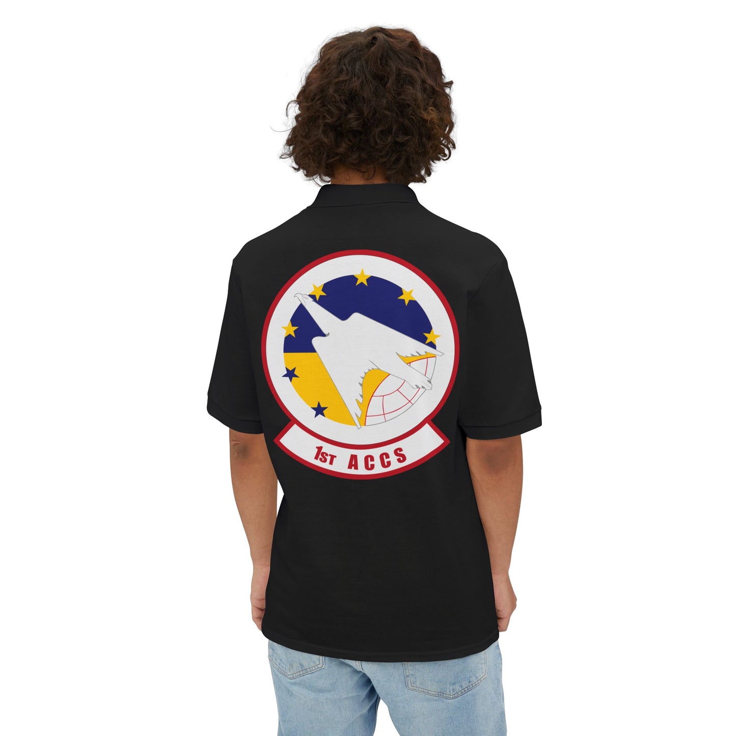 Men's Piqué Polo - USAF - 1st Airborne Command Control Squadron (ACC) wo txt X 300