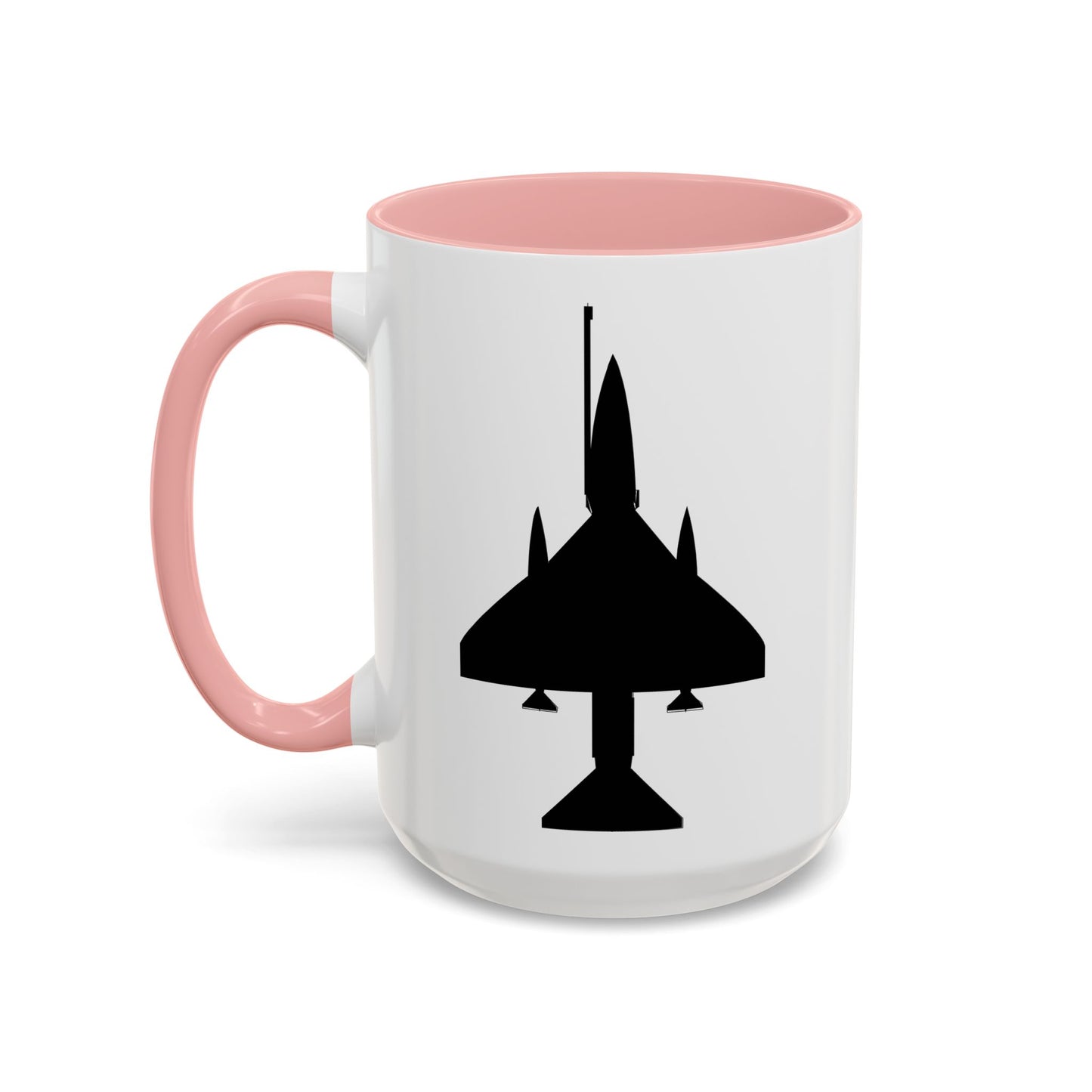 Accent Coffee Mug (11oz & 15oz) - Aircraft - A-4 SkyHawk - Top - Silhouette X 300