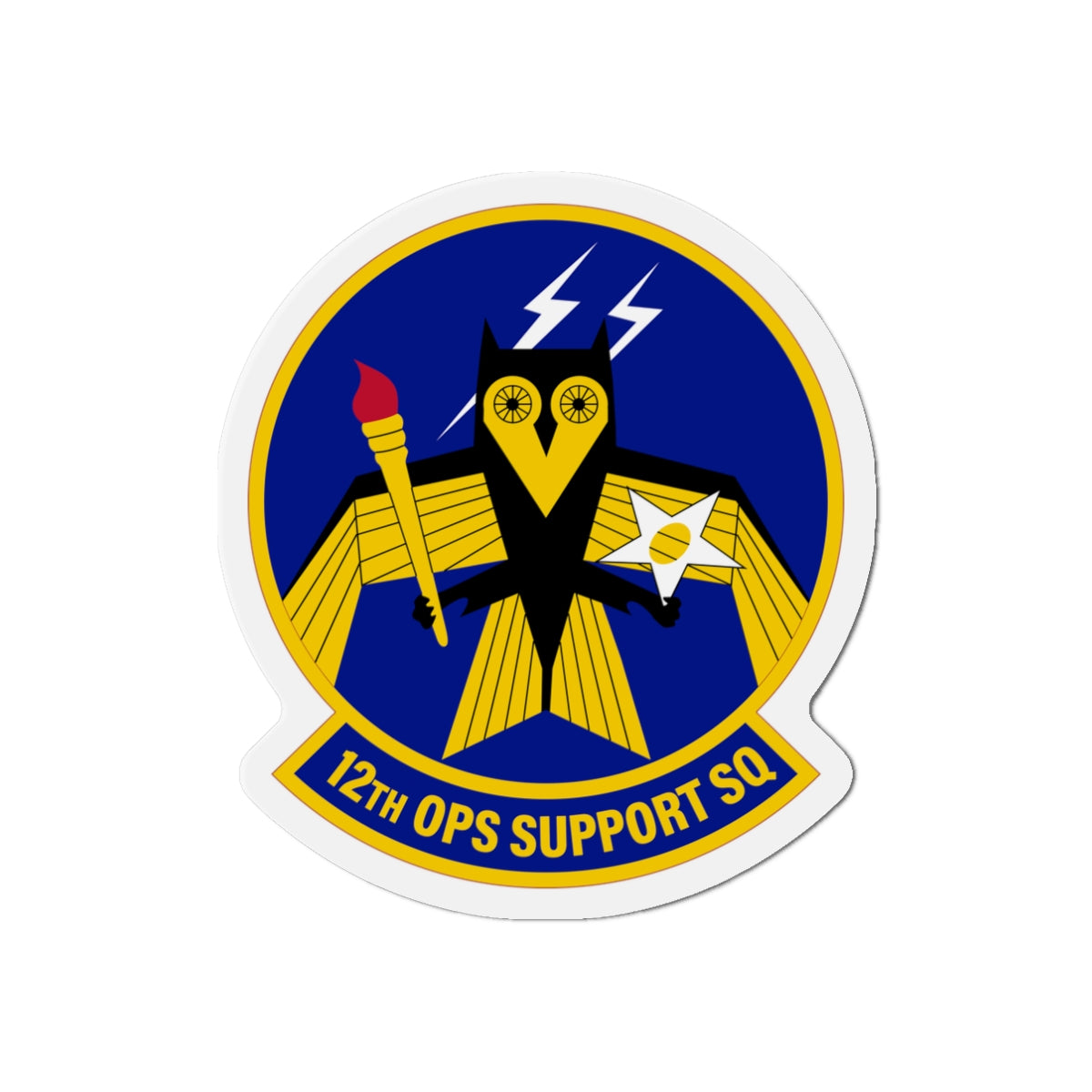 Die-Cut Magnet - USAF - 12th Operations Support Squadron wo txt