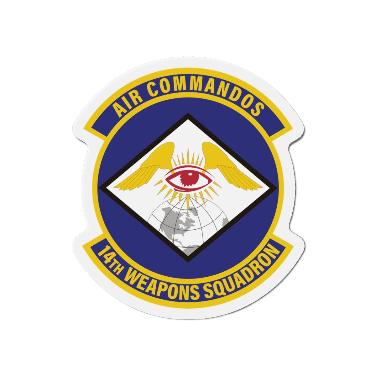 Die-Cut Magnet - USAF - 14th Weapons Squadron wo txt