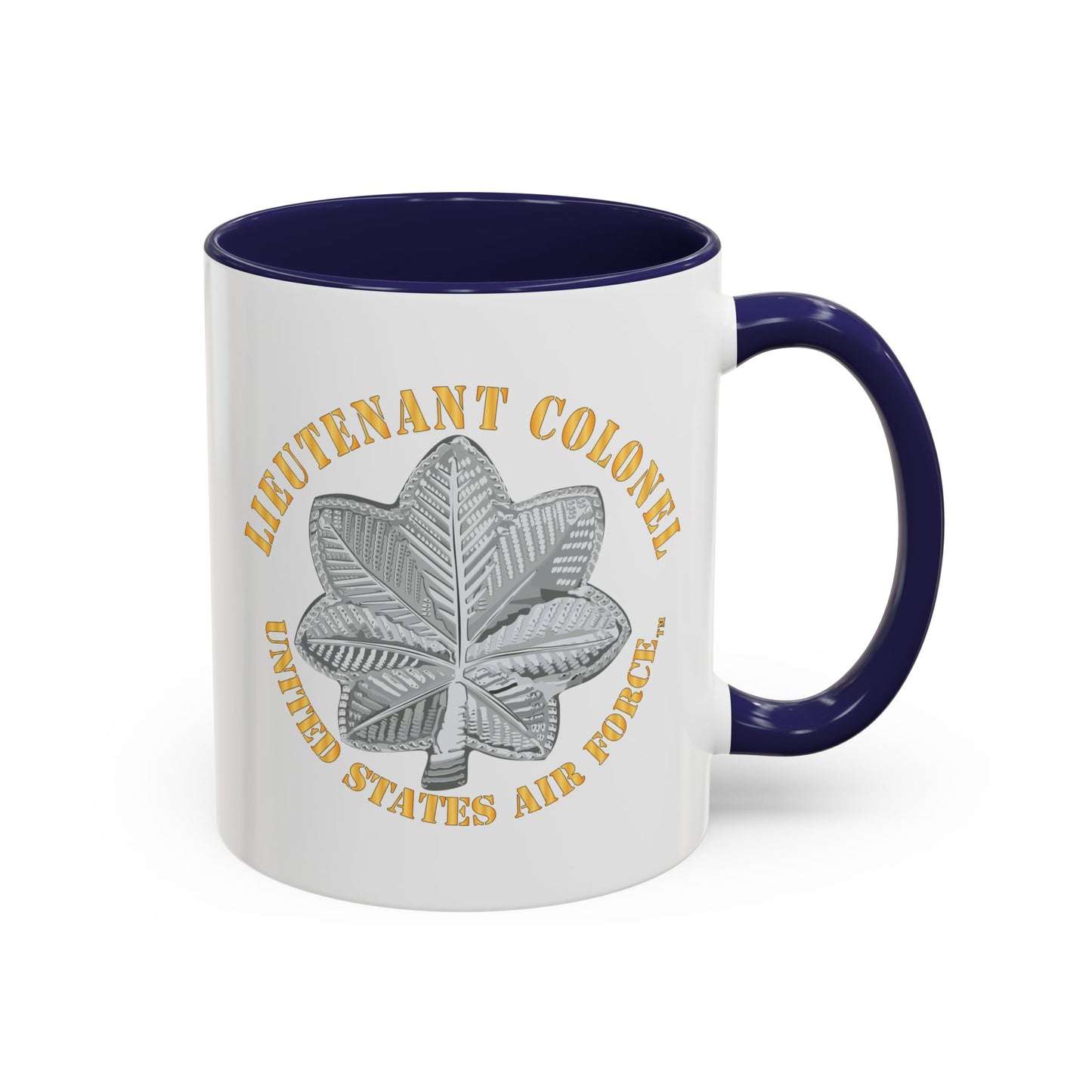 Accent Coffee Mug (11oz & 15oz) - USAF - Lieutenant Colonel - LTC - TM X 300