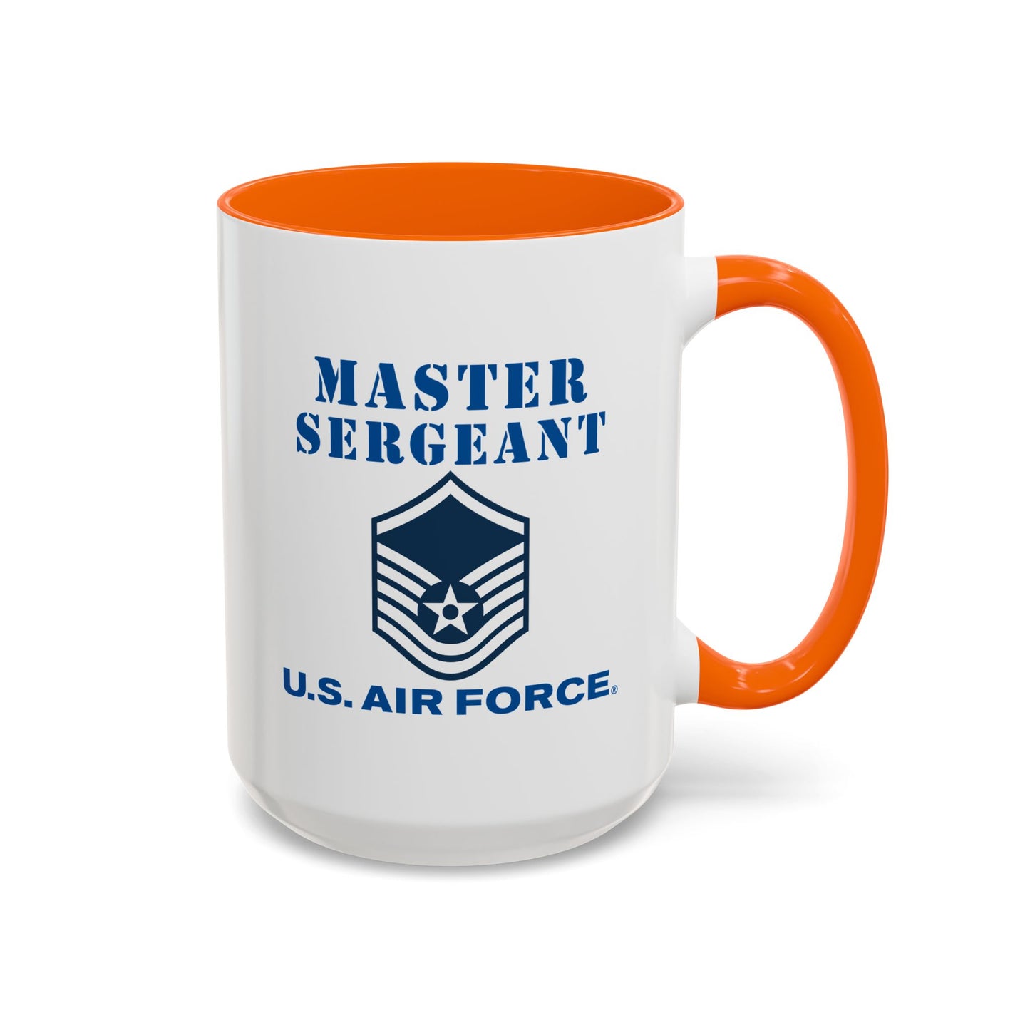 Accent Coffee Mug (11oz & 15oz) - USAF - Master Sergeant (E7a) - 2020 - US Air Force w Text X 300