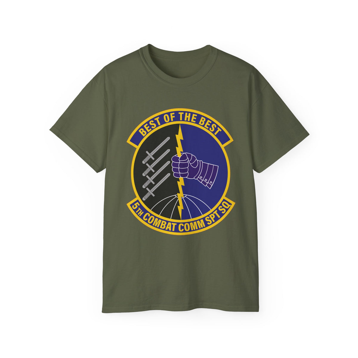 Unisex Ultra Cotton Tee - USAF - 5th Combat Communications Support Sq wo txt X 300