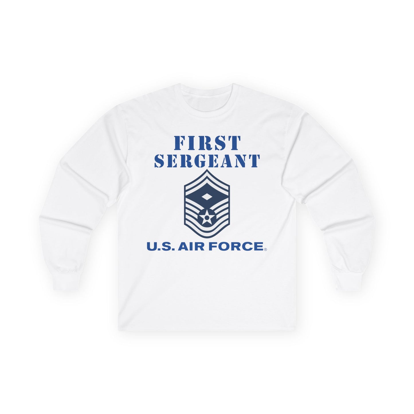 Unisex Ultra Cotton Long Sleeve Tee - USAF - First Sergeant (E8b) - 2020 - US Air Force w Text X 300