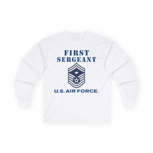 Unisex Ultra Cotton Long Sleeve Tee - USAF - First Sergeant (E8b) - 2020 - US Air Force w Text X 300