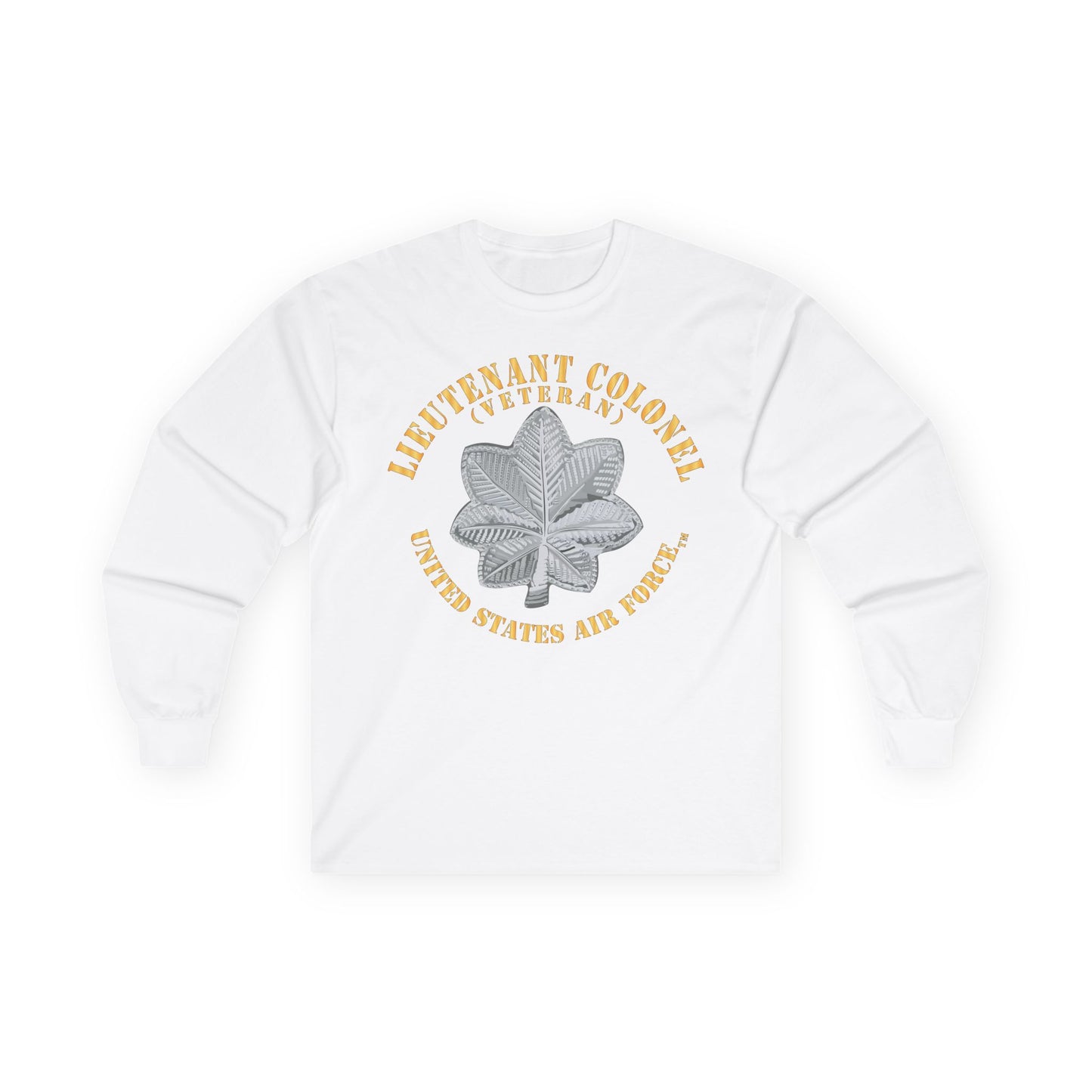 Unisex Ultra Cotton Long Sleeve Tee - USAF - Lieutenant Colonel - LTC - Veteran - TM X 300