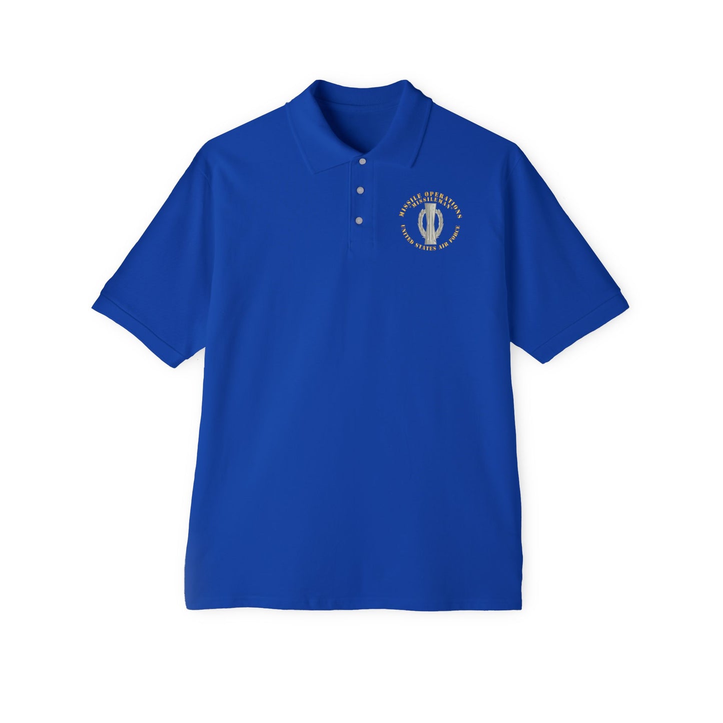 Men's Piqué Polo - USAF - Missile Operations - Missileman - Basic