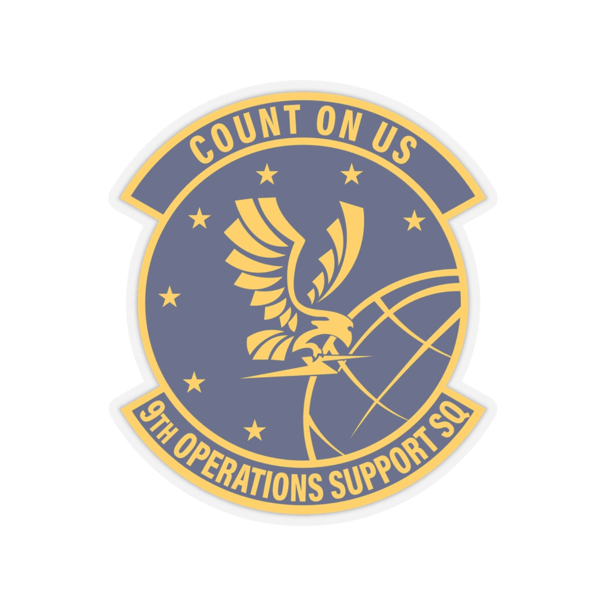 Kiss-Cut Stickers - USAF - 9th Operations Support Squadron wo txt X 300
