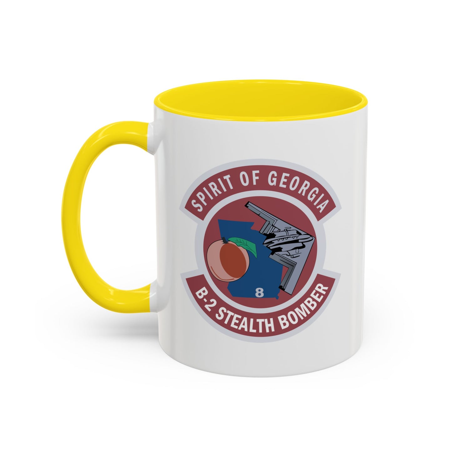 Accent Coffee Mug (11oz & 15oz) - USAF - B2 - Spirit of Georgia - Stealth Bomber wo txt X 300