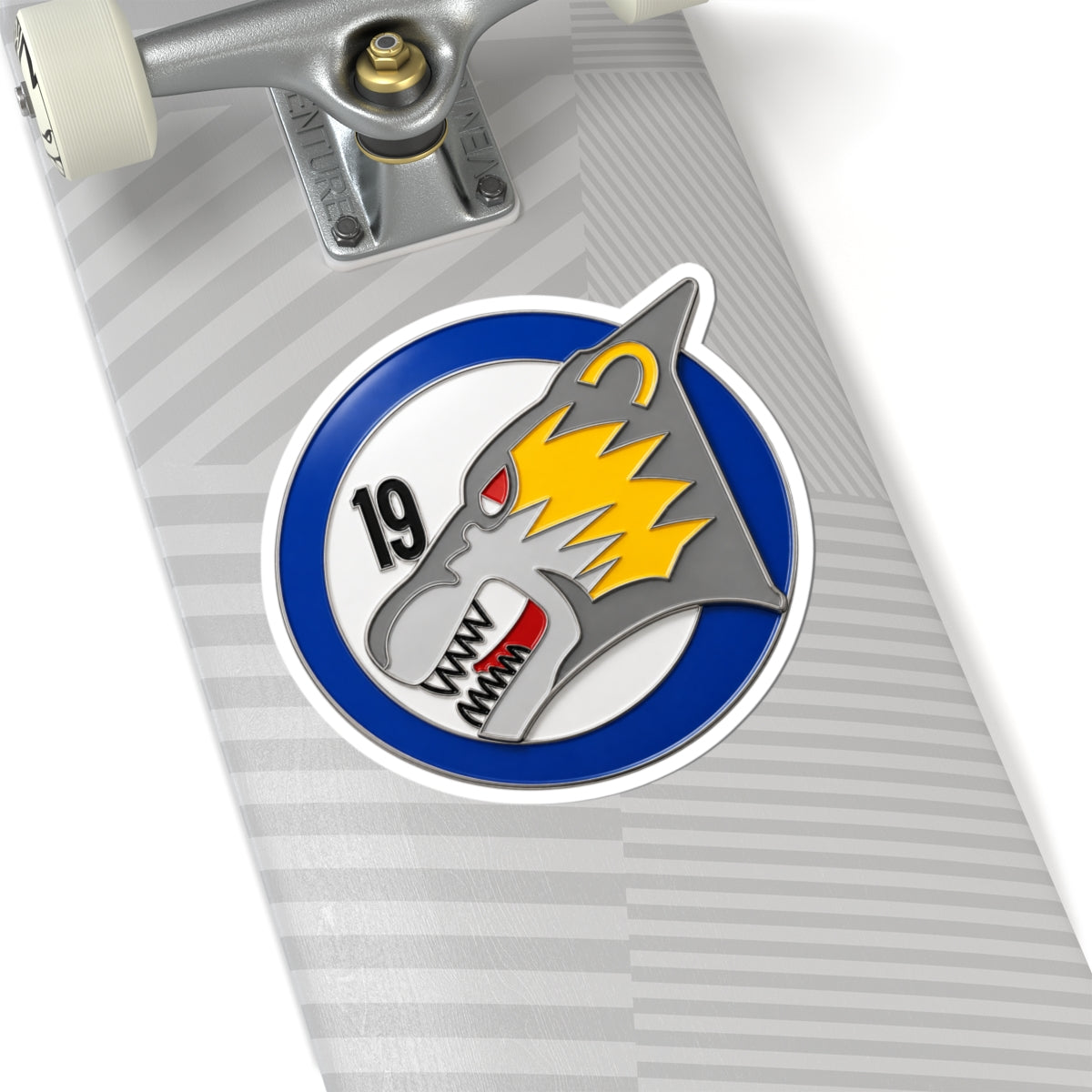 Kiss-Cut Stickers - USAF Academy 19th Cadet Squadron Patch - Wolverines - 3D - Enhanced