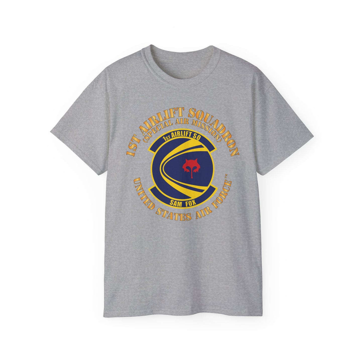 Unisex Ultra Cotton Tee - USAF - 1st Airlift Squadron X 300