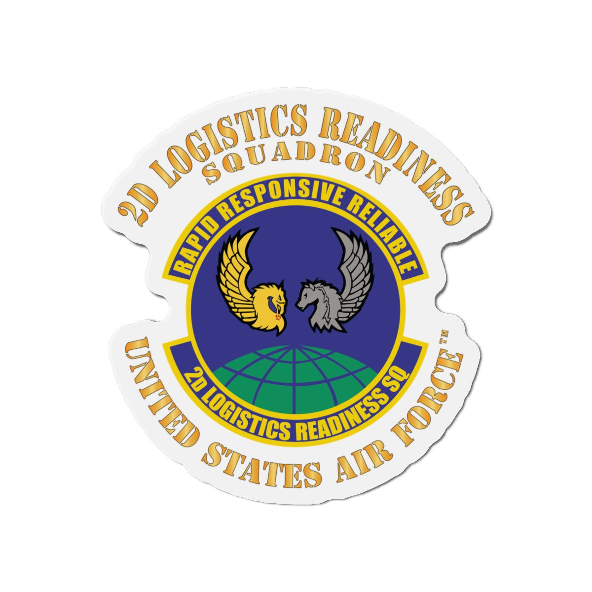 Die-Cut Magnet - USAF - 2d Logistics Readiness Squadron