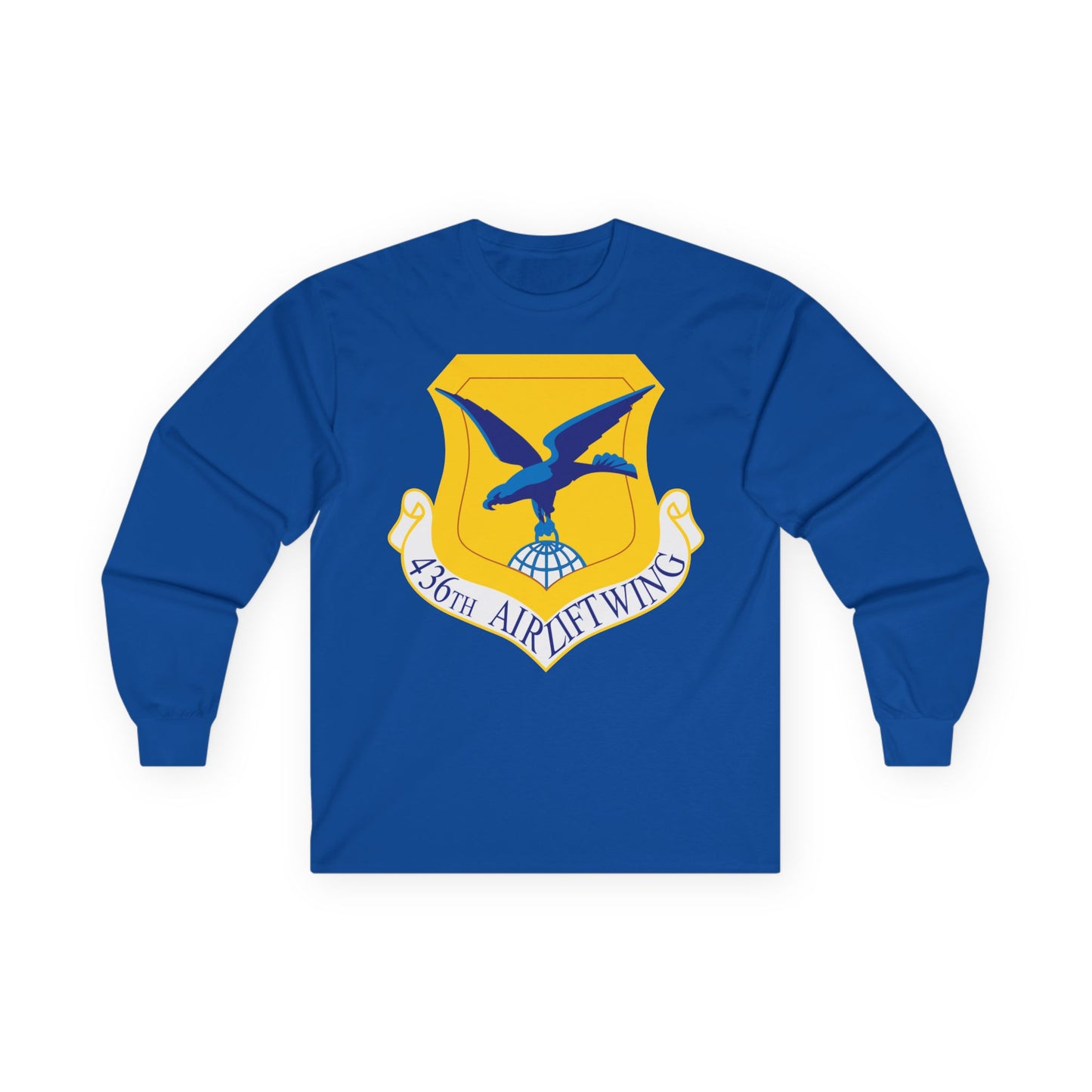 Unisex Ultra Cotton Long Sleeve Tee - USAF - 436th Airlift Wing wo Txt X 300