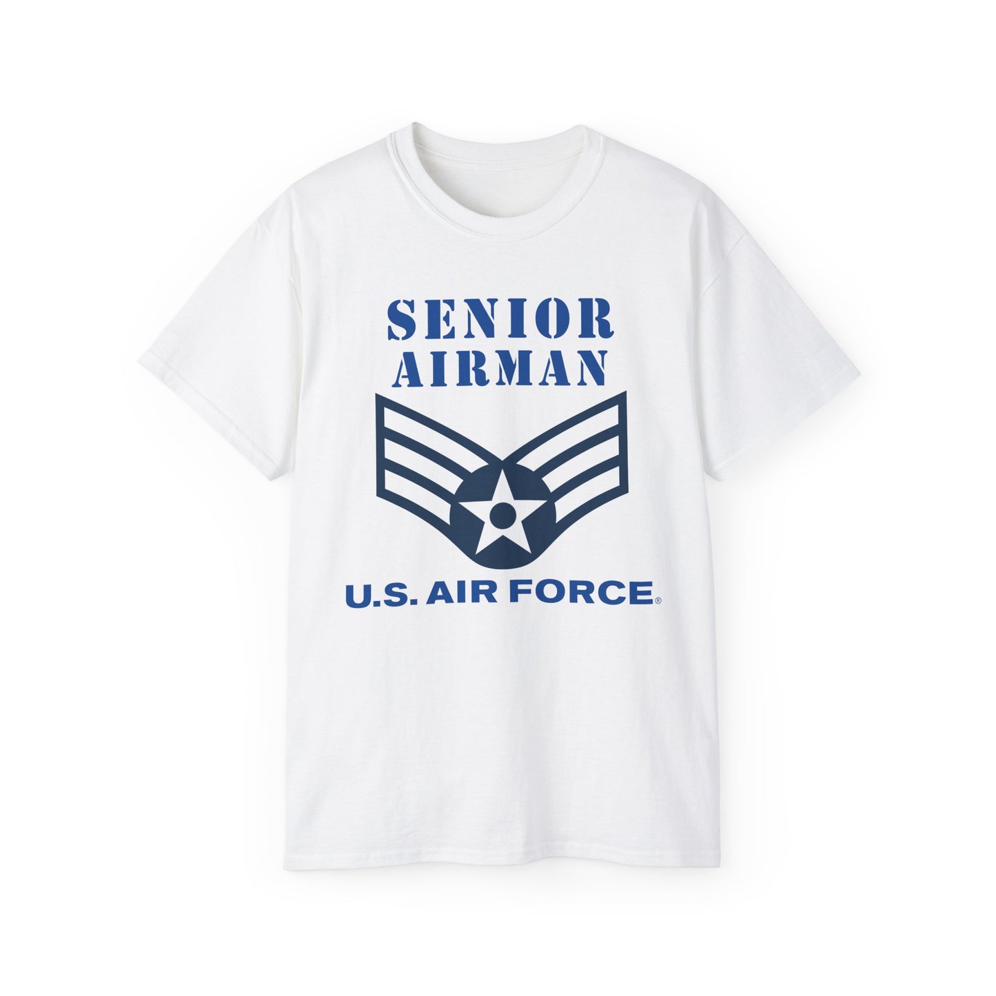 Unisex Ultra Cotton Tee - USAF - Senior Airman (E4) - 2020 - US Air Force w Text X 300