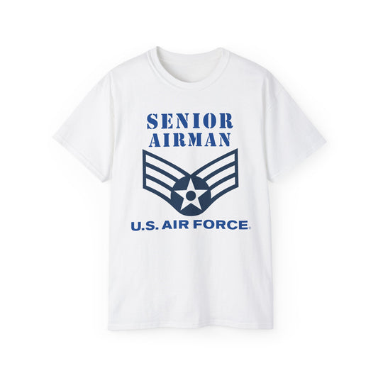 Unisex Ultra Cotton Tee - USAF - Senior Airman (E4) - 2020 - US Air Force w Text X 300