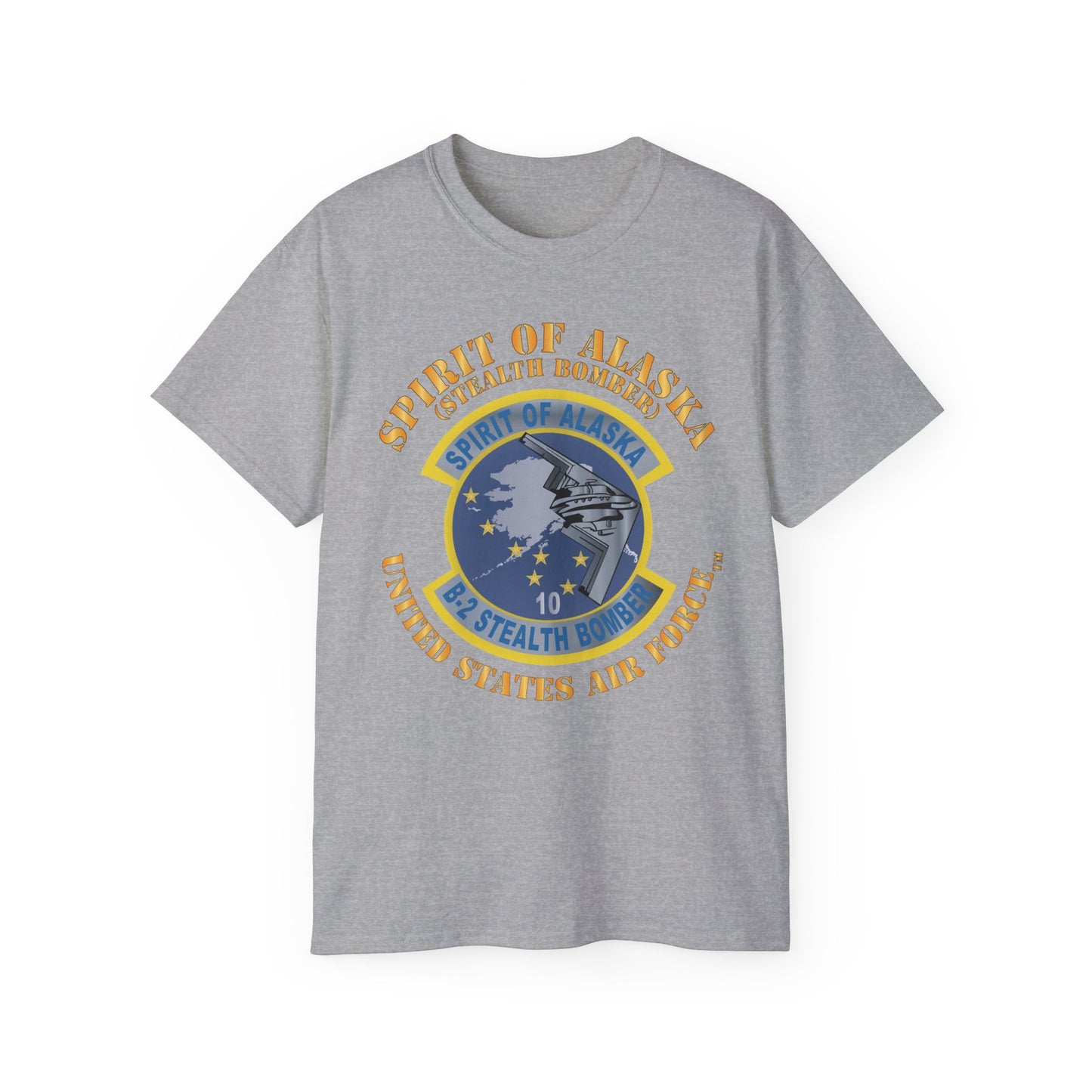 Unisex Ultra Cotton Tee - USAF - B2 - Spirit of Alaska - Stealth Bomber X 300
