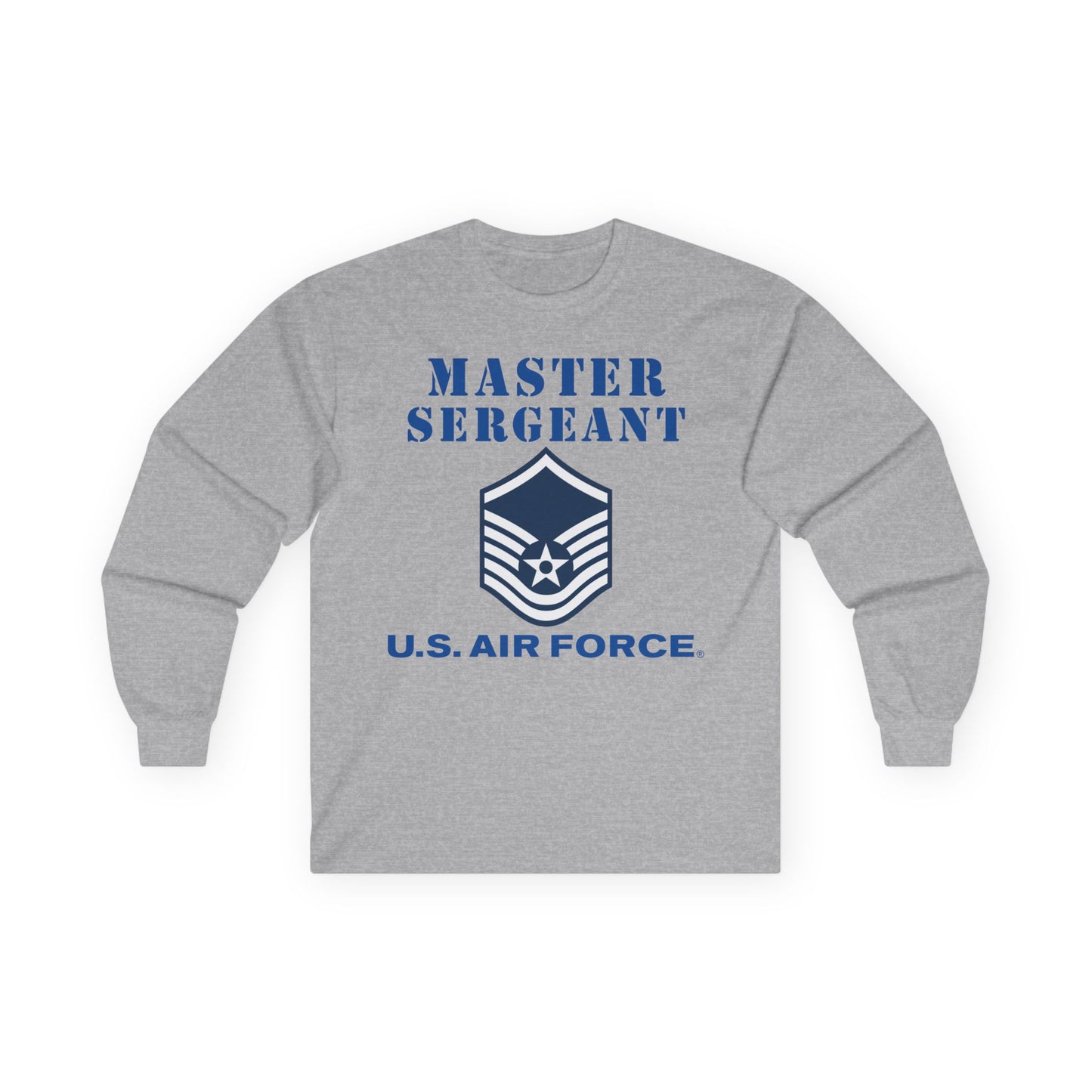 Unisex Ultra Cotton Long Sleeve Tee - USAF - Master Sergeant (E7a) - 2020 - US Air Force w Text X 300