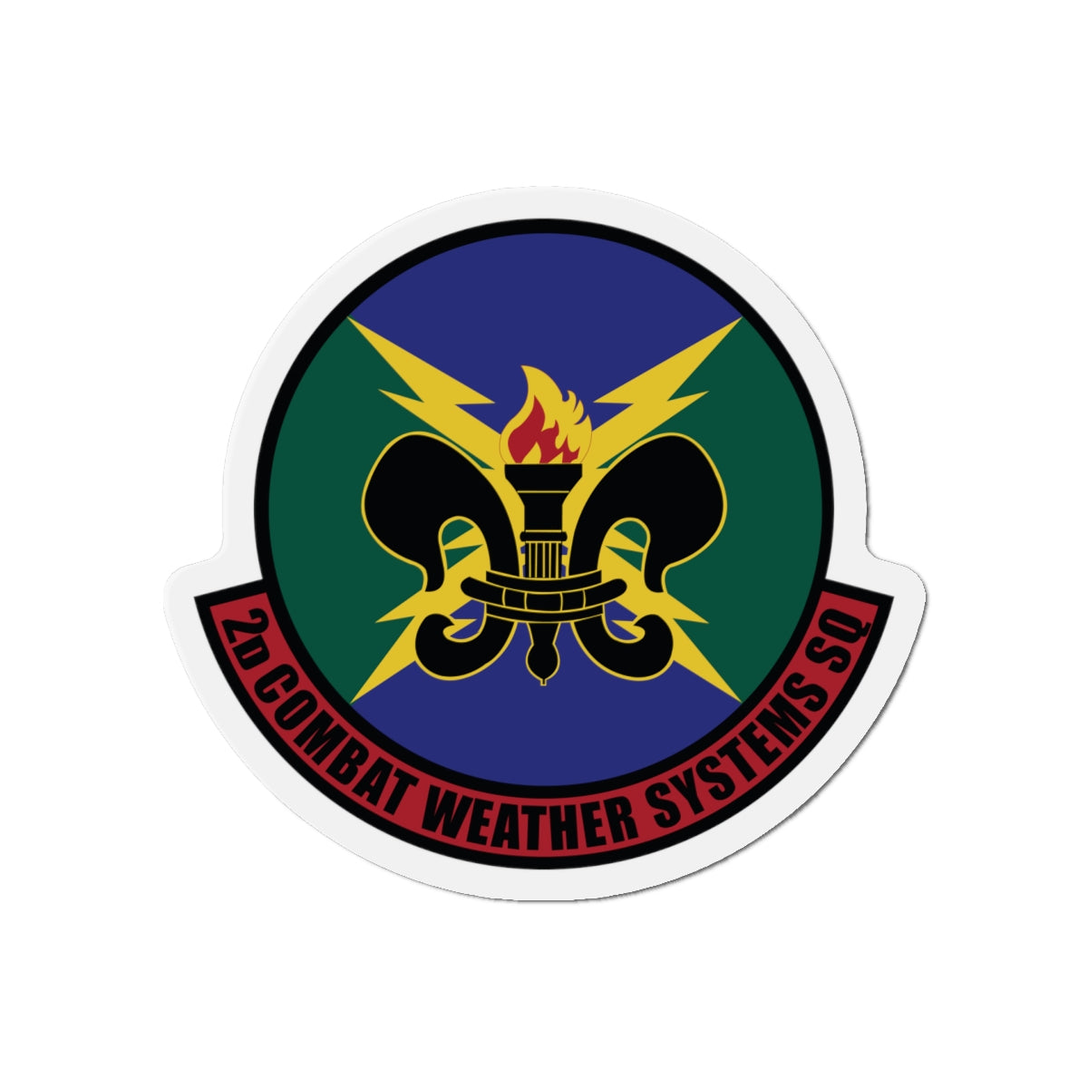 Die-Cut Magnet - USAF - 2d Combat Weather Systems Squadron wo txt
