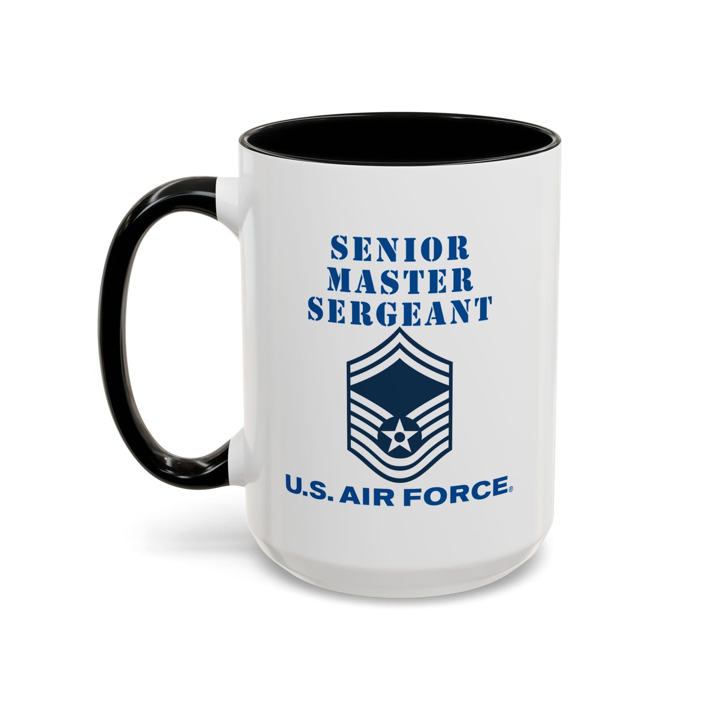 Accent Coffee Mug (11oz & 15oz) - USAF - Senior Master Sergeant (E8a) - 2020 - US Air Force w Text X 300