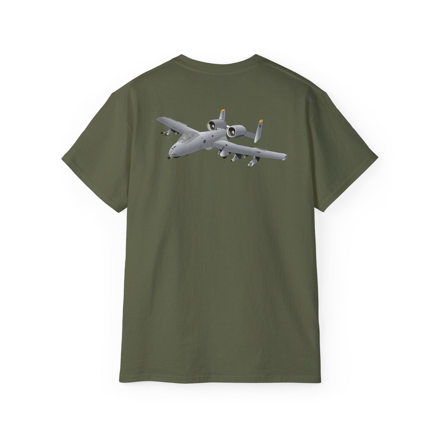 Unisex Ultra Cotton Tee - Aircraft - A10 - Front - Top - Oblique X 300