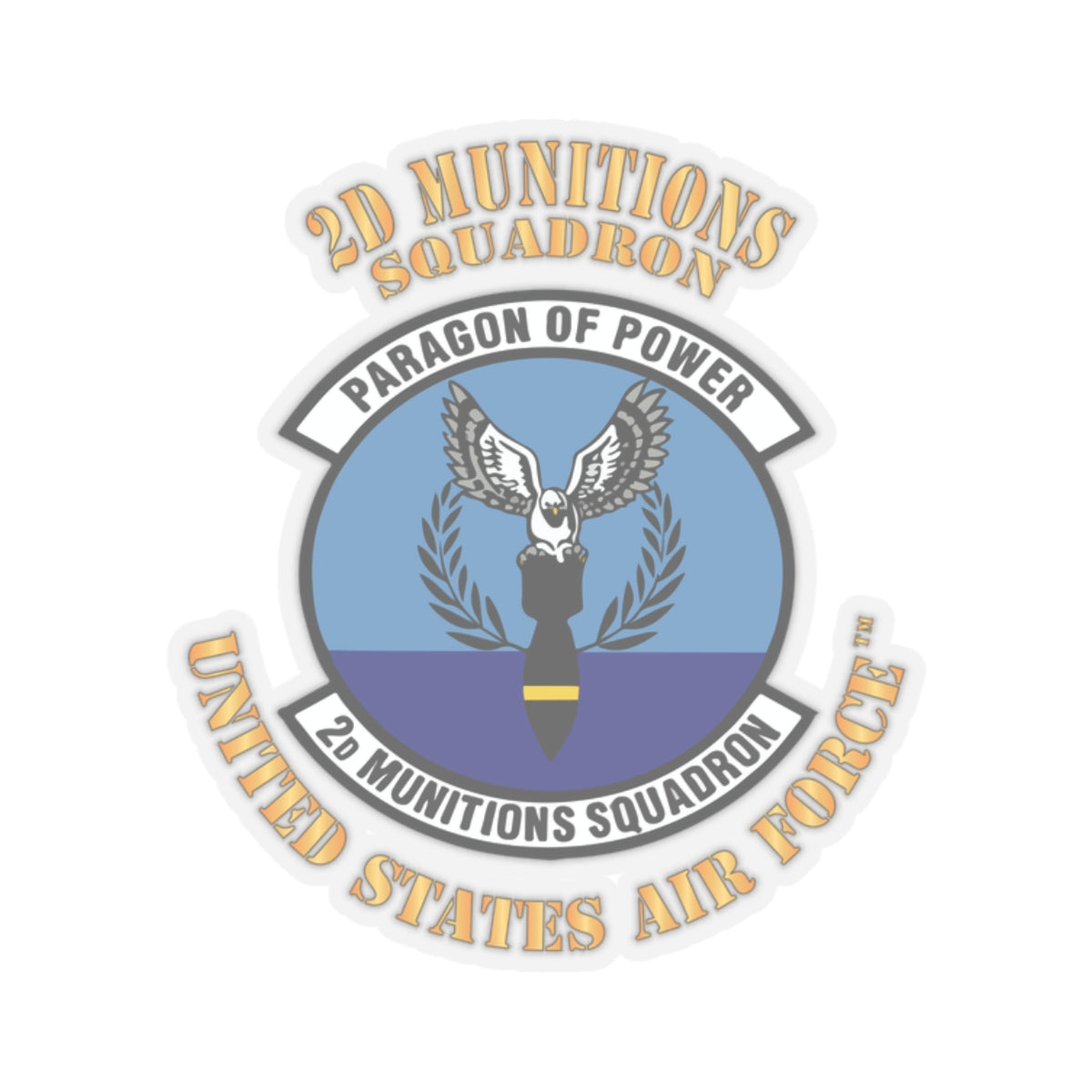 Kiss-Cut Stickers - USAF - 2nd Munitions Squadron