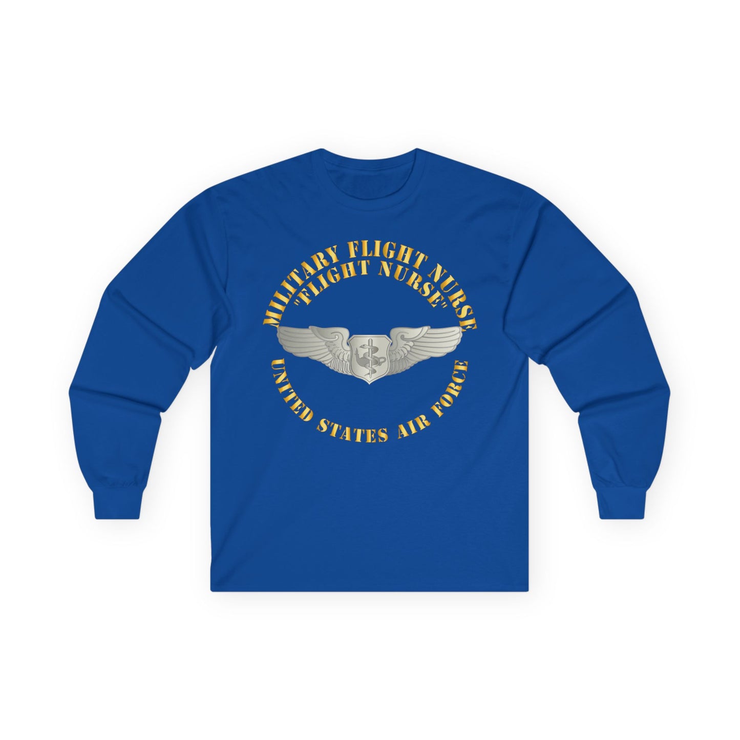 Unisex Ultra Cotton Long Sleeve Tee - USAF - Military Flight Nurse - Flight Nurse - Basic