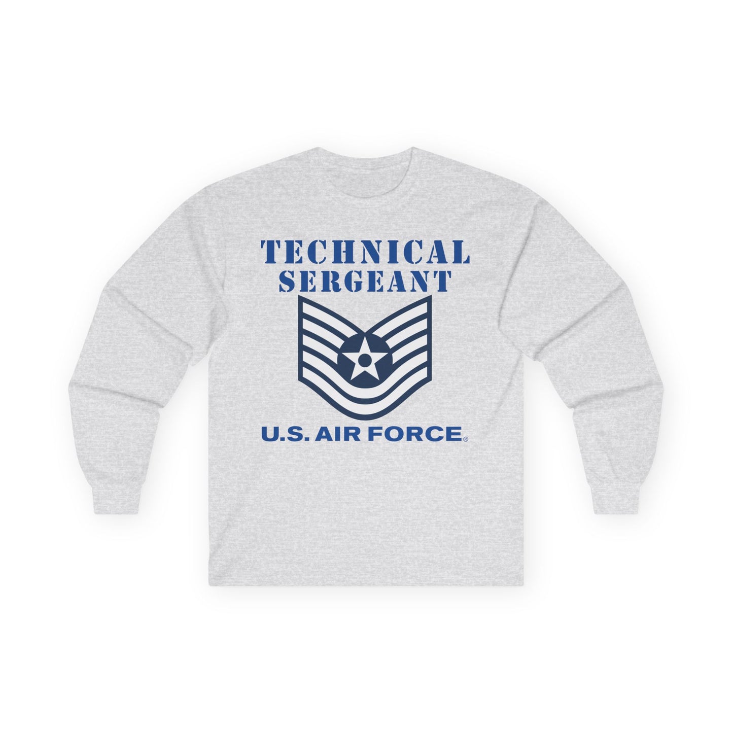 Unisex Ultra Cotton Long Sleeve Tee - USAF - Technical Sergeant (E6) - 2020 - US Air Force w Text X 300