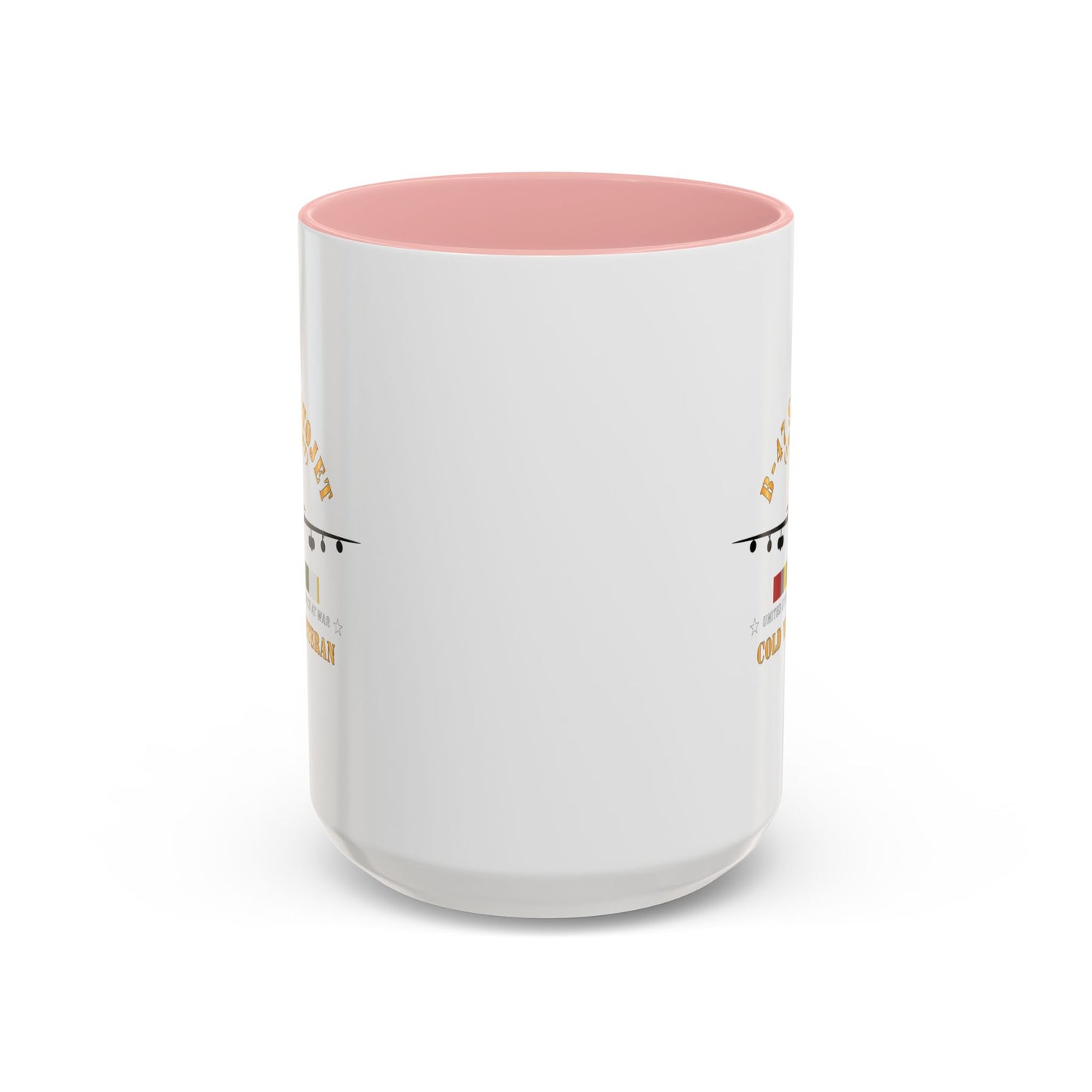 Accent Coffee Mug (11oz & 15oz) - USAF - B-47 Stratojet - In Flt - Silhouette - Cold War Veteran X 300
