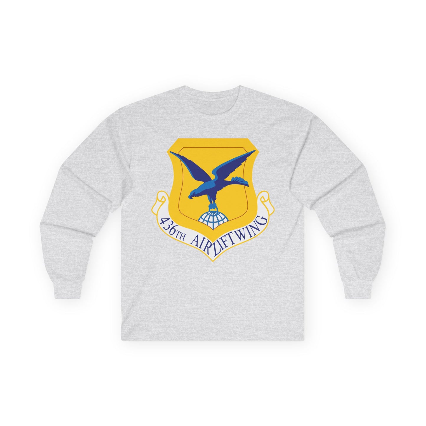 Unisex Ultra Cotton Long Sleeve Tee - USAF - 436th Airlift Wing wo Txt X 300