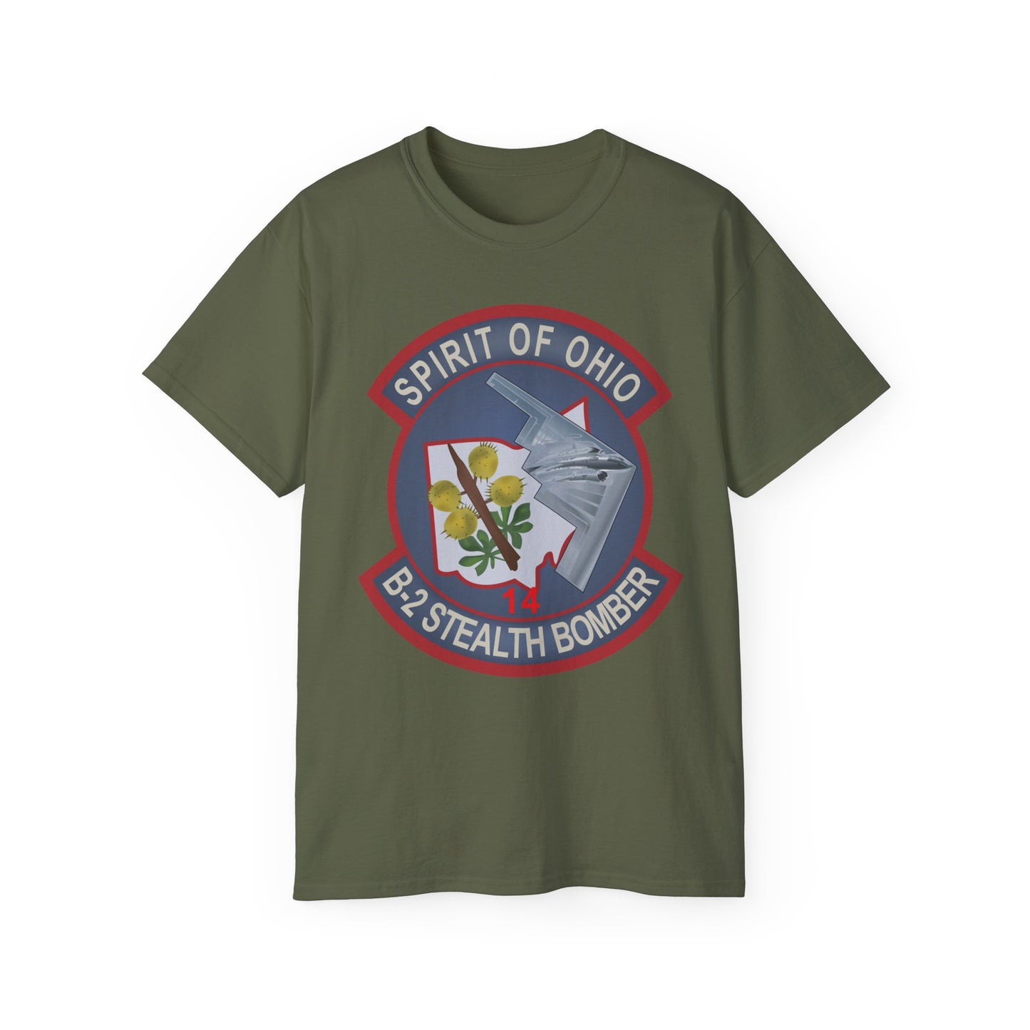 Unisex Ultra Cotton Tee - USAF - B2 - Spirit of Ohio - Stealth Bomber wo txt X 300