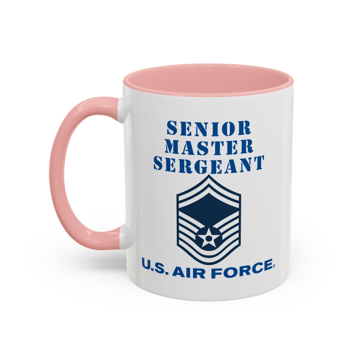 Accent Coffee Mug (11oz & 15oz) - USAF - Senior Master Sergeant (E8a) - 2020 - US Air Force w Text X 300